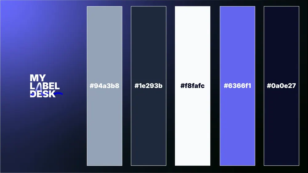 MyLabelDesk brand colours