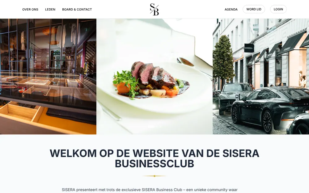 Sisera Business Club website